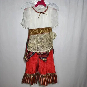 Gypsy Cutie Girls Size 4-6 Halloween Costume Dress Up Colorful Fortune Teller